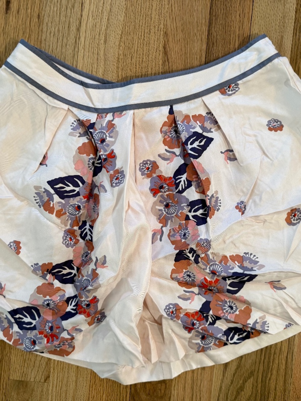 Juicy couture floral silk mini skirt